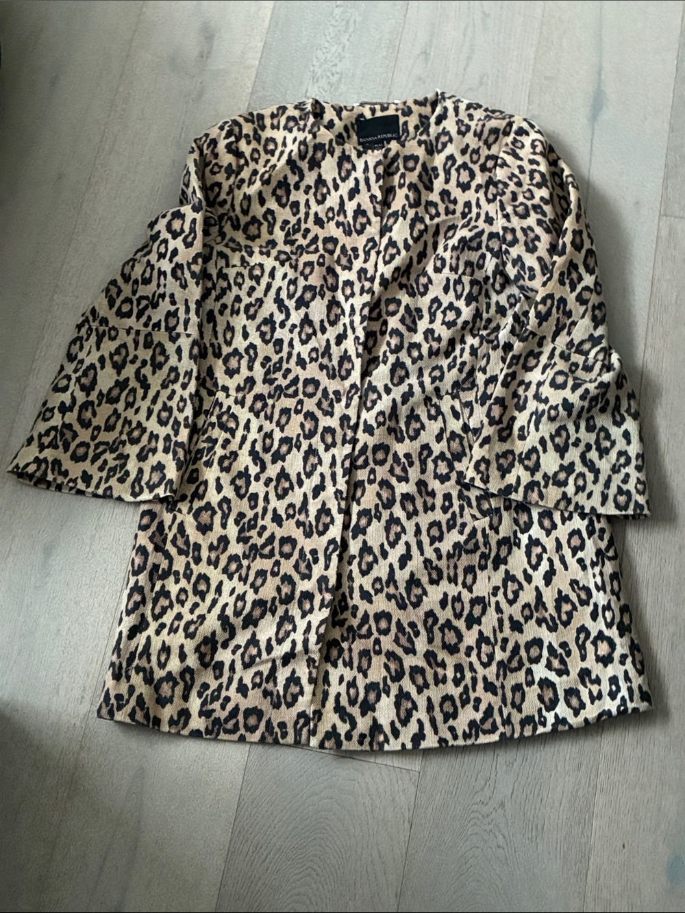 Banana Republic Leopard Print coat - Beige & Black